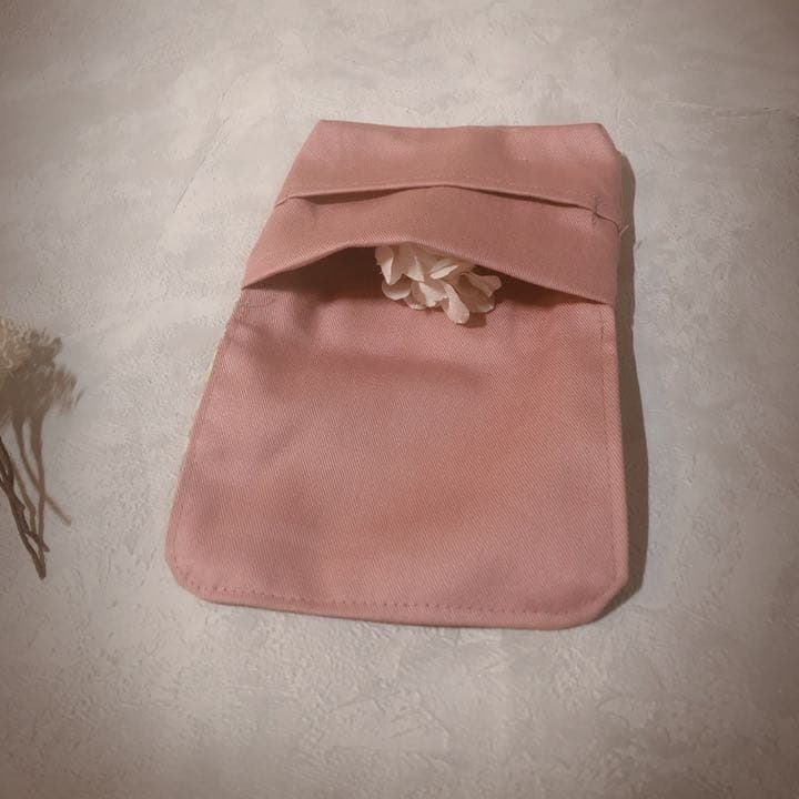 【handmade】移動ポケット　リバティ使用　ベッツィ　レモネード