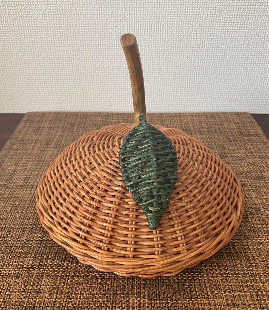 ラタン 果物バスケット (みかん)