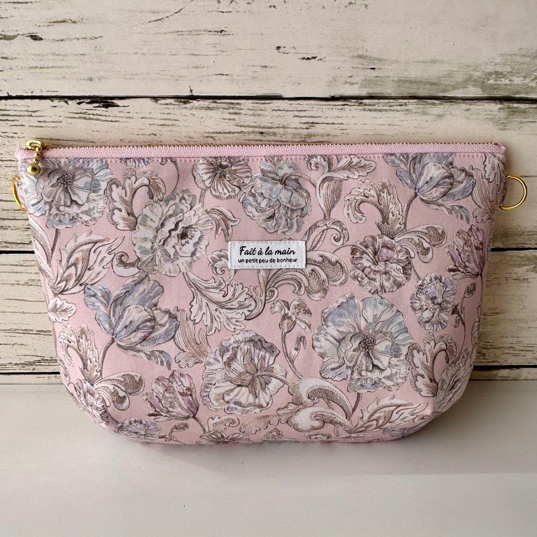 ☆はるちゃん★☆/リバティ ポーチ(L)ショルダー紐付き☆