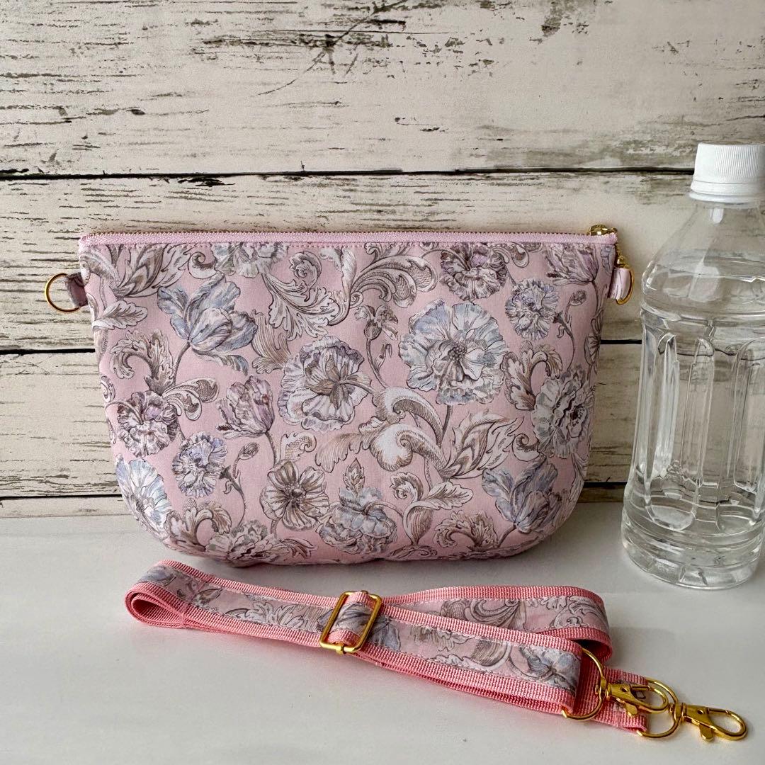 ☆はるちゃん★☆/リバティ ポーチ(L)ショルダー紐付き☆