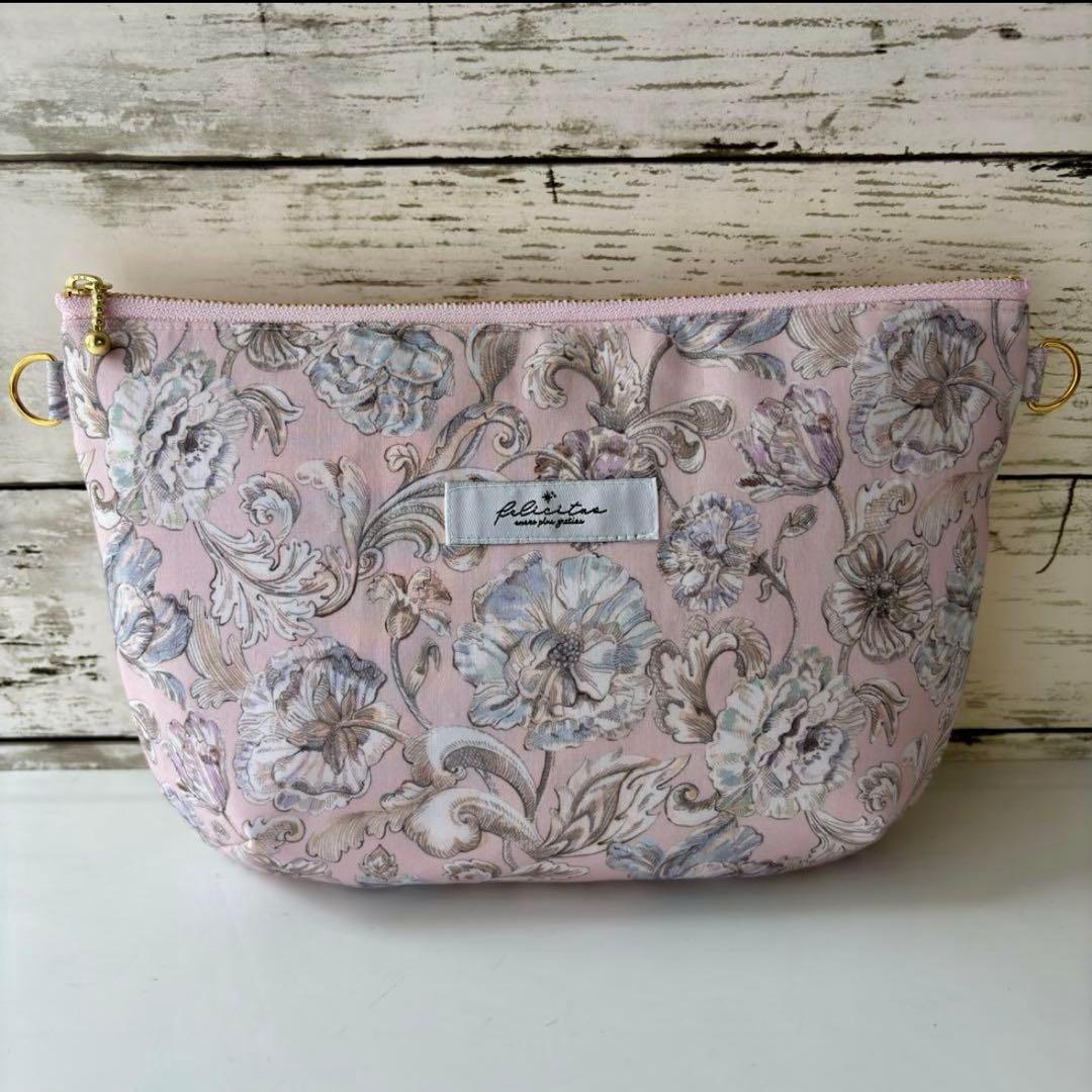 ☆はるちゃん★☆/リバティ ポーチ(L)ショルダー紐付き☆