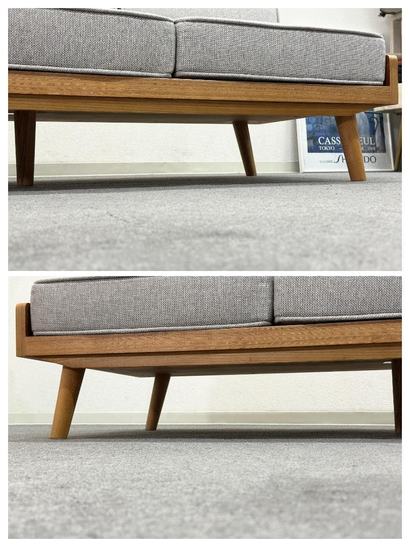 定番人気アイテム■ウニコ■アルベロ　3Pソファ　北欧ヴィンテージスタイル　グレー