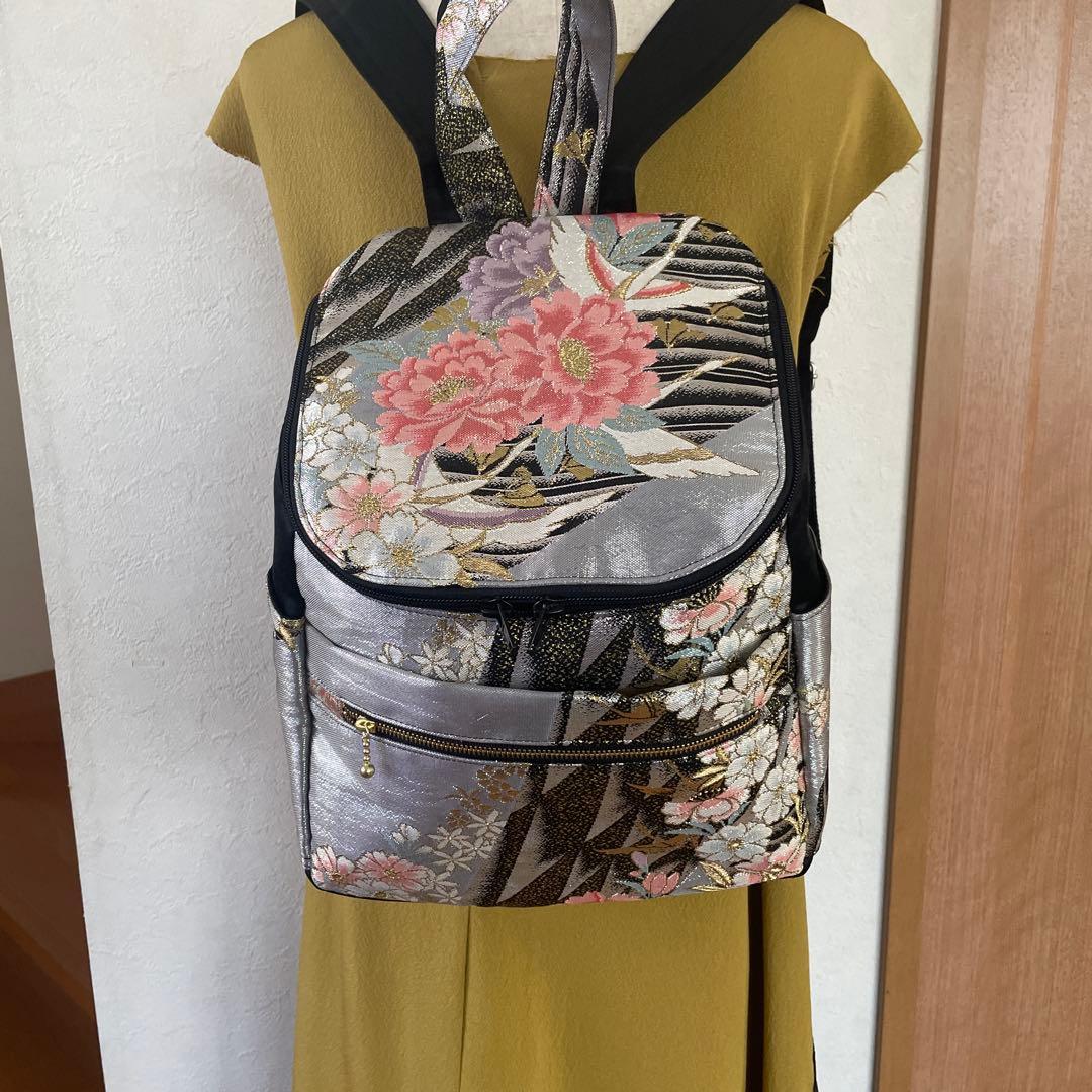 帯リメイクリュック 6-95