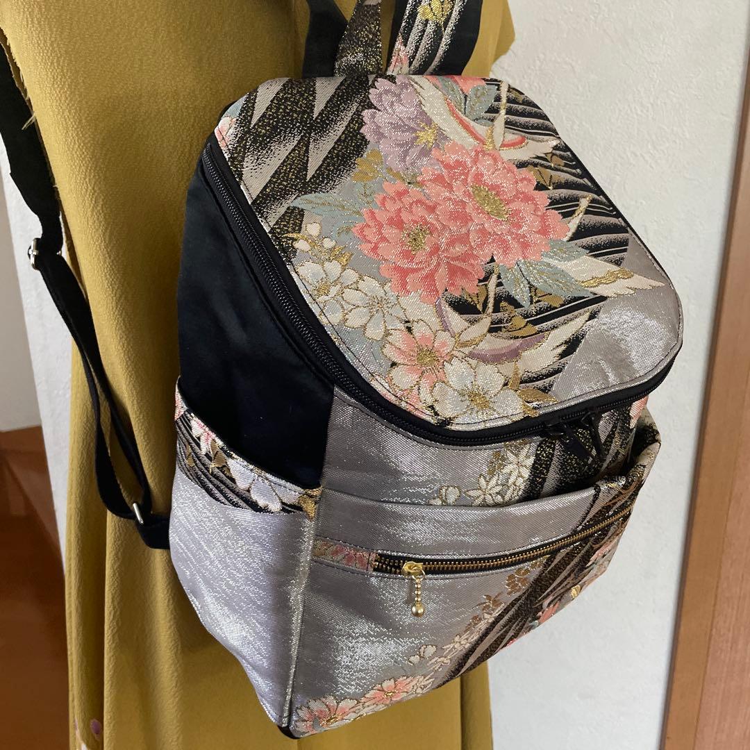 帯リメイクリュック 6-95