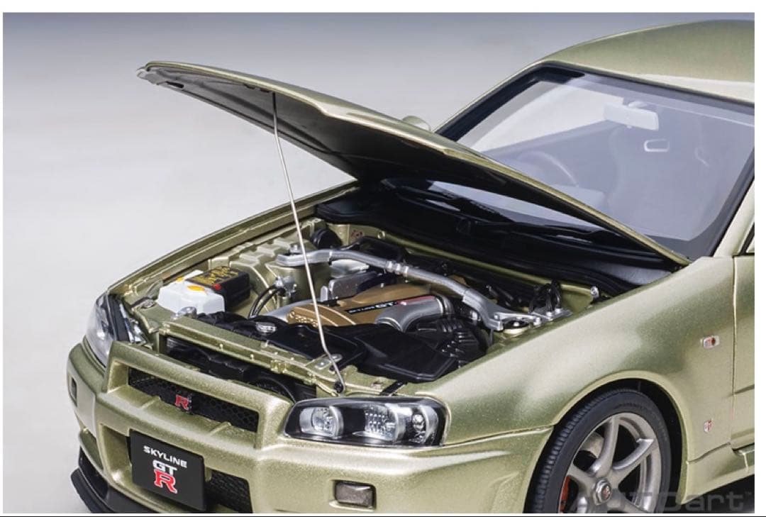 オートアート　1/18 R34 スカイライン GT-R ミレニアムジェイド