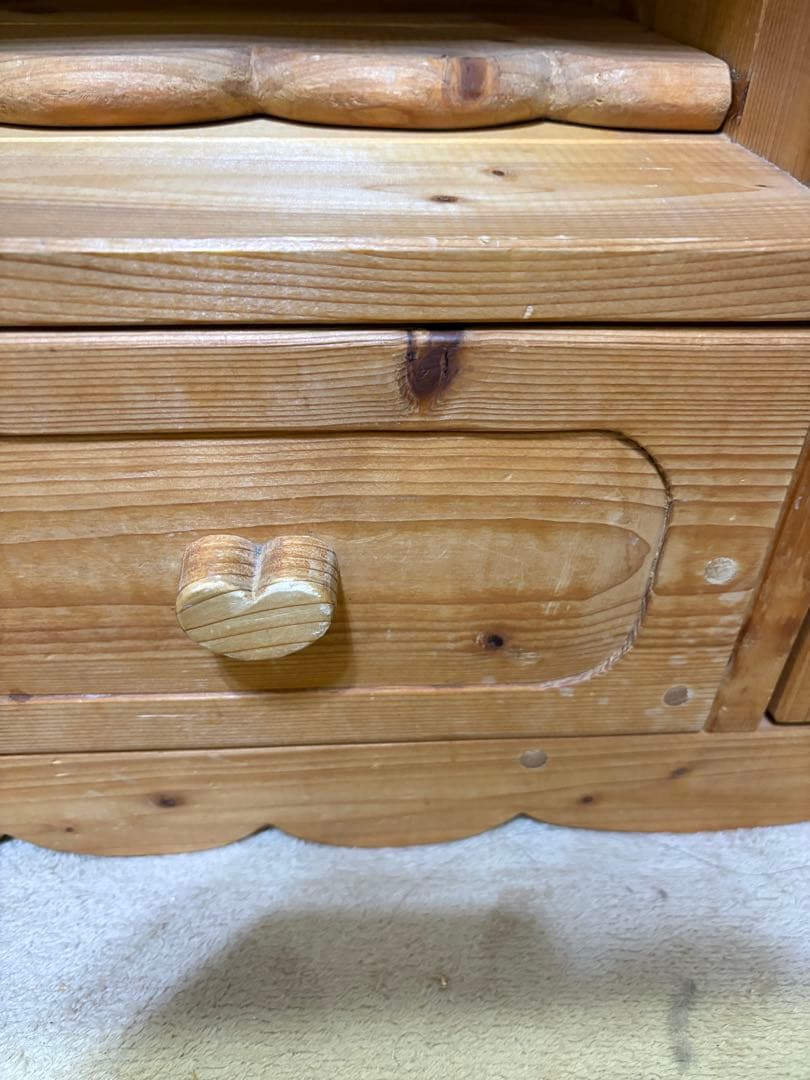 カントリー家具　テレビボード　ハート