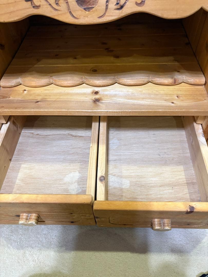 カントリー家具　テレビボード　ハート