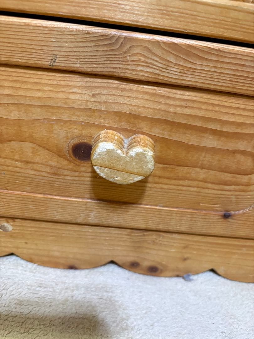 カントリー家具　テレビボード　ハート