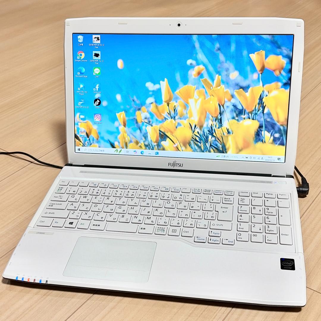 初心者さんにも♪ FMV｜メモリ8GB・SSD256GB｜すぐ使えるノートPC