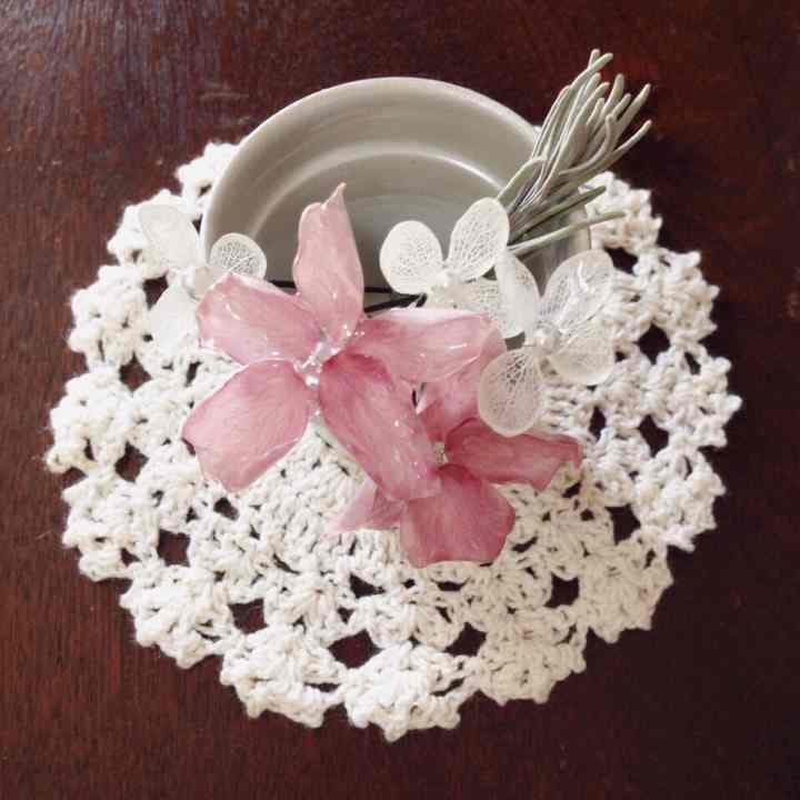 ビオラ＊すみれ風Uピン髪飾り 七五三 結婚式 ウエディング プリザーブドフラワー