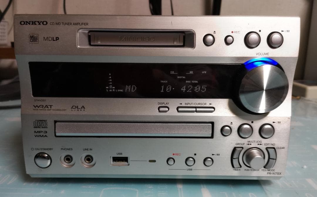 ONKYO オンキョー FR-N7SX CD/MD/USB コンポ 動作良好