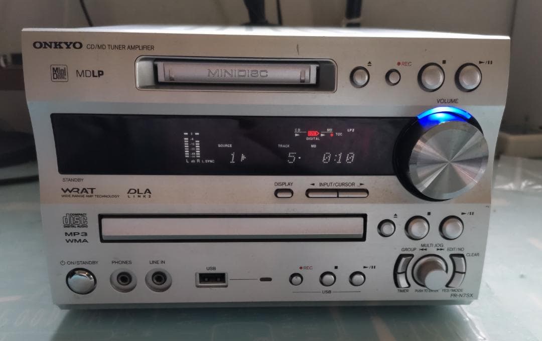 ONKYO オンキョー FR-N7SX CD/MD/USB コンポ 動作良好