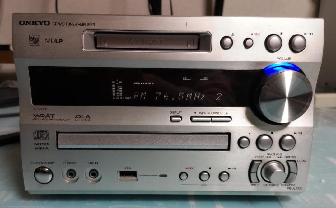 ONKYO オンキョー FR-N7SX CD/MD/USB コンポ 動作良好
