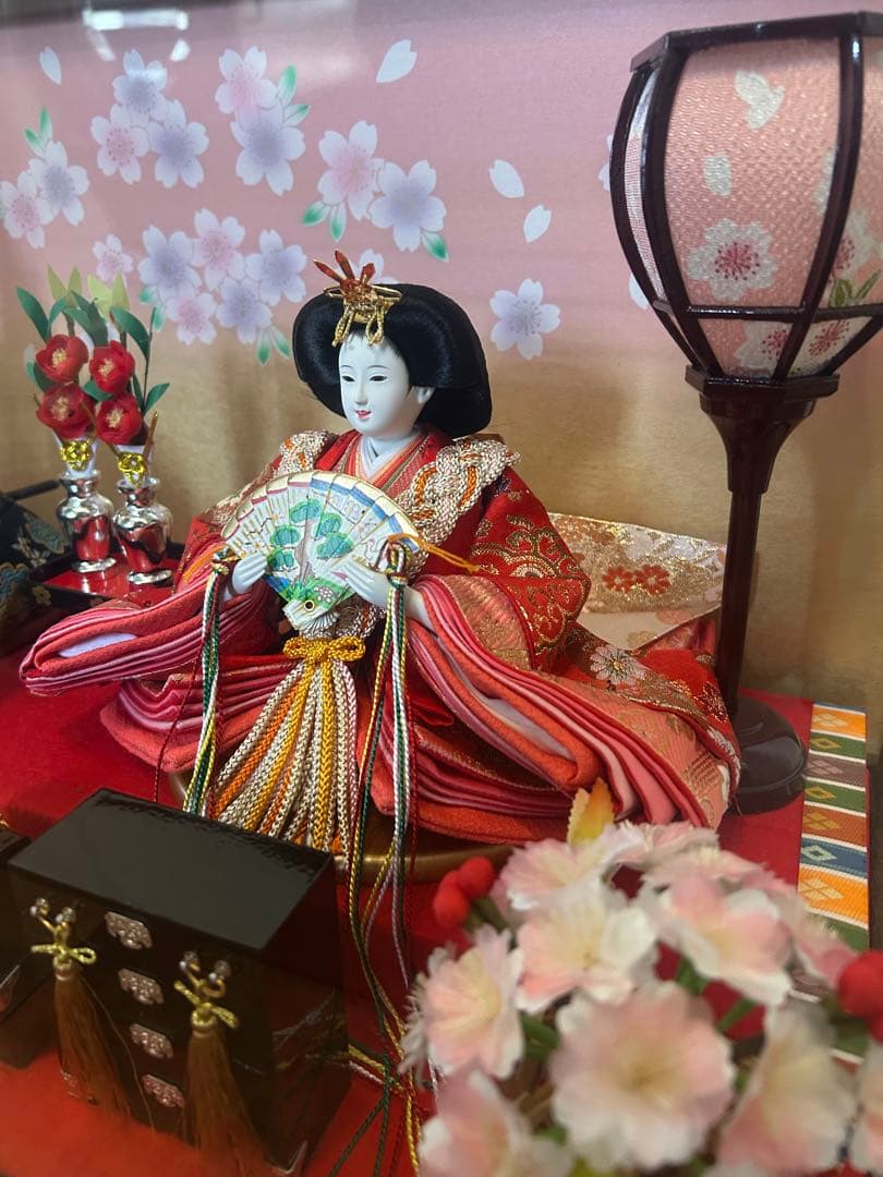 大特価【未使用】雛人形 親王飾り ケース入り 桃の節句 ひなまつり