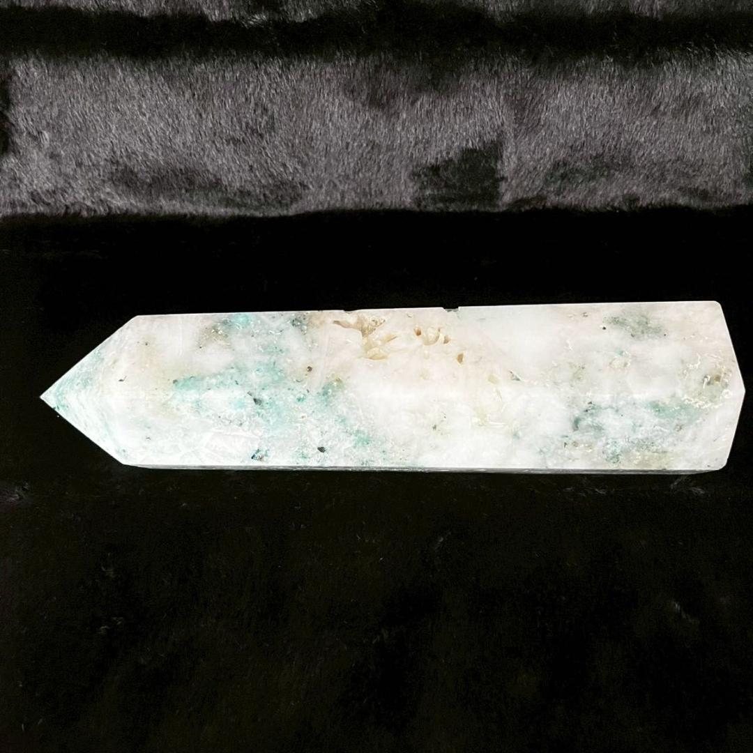 【1.36kg フェニックスストーン】天然石 クリソコラ マラカイト 原石タワー