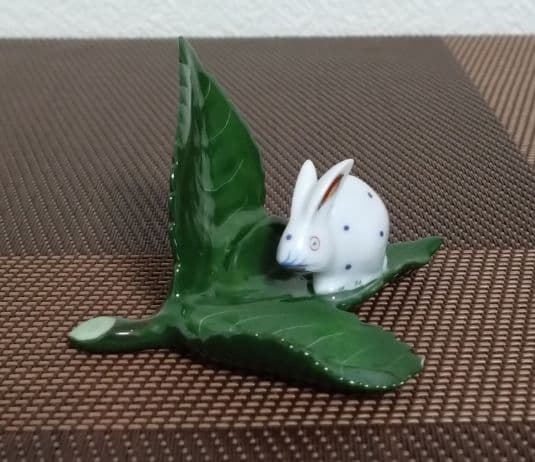 ヘレンド・ファンタジースタンド ウサギ飾り