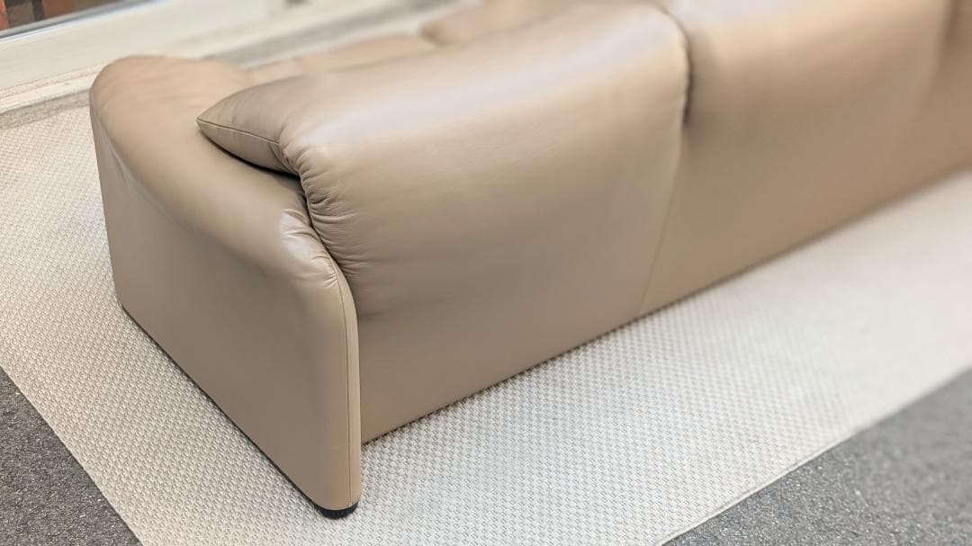 美品☆Cassina／カッシーナ／675 MARALUNGA／マラルンガ／3人掛