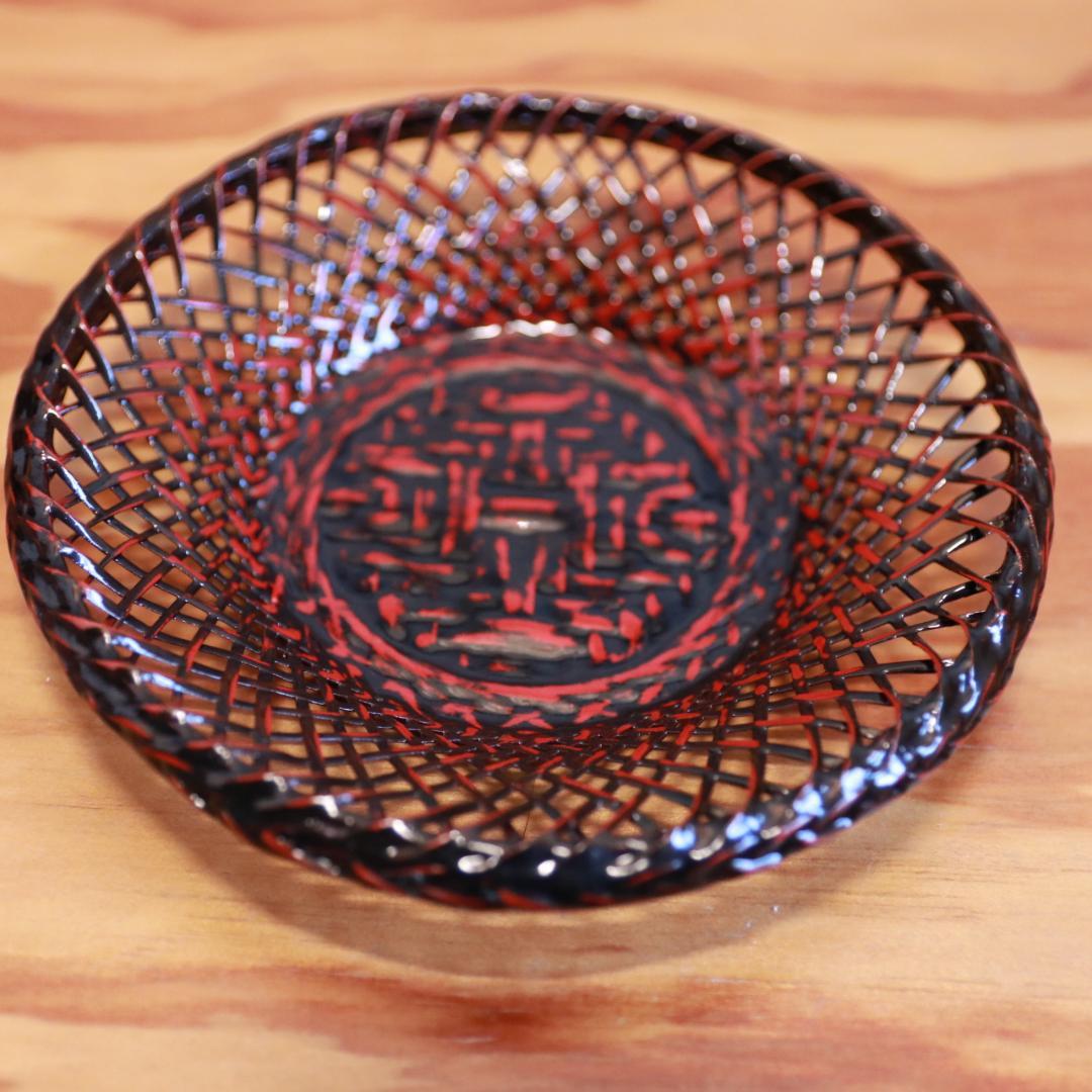 未使用紀州漆器菓子器おしぼり置き５枚茶托5枚セット伝統工芸品菓子鉢漆塗り黒江塗り