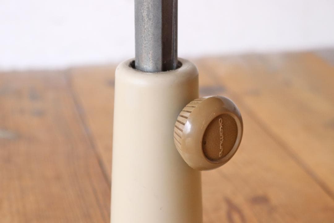 レトロ オカムラ デスクチェア 学習椅子 回転 昇降 リクライニング レザー