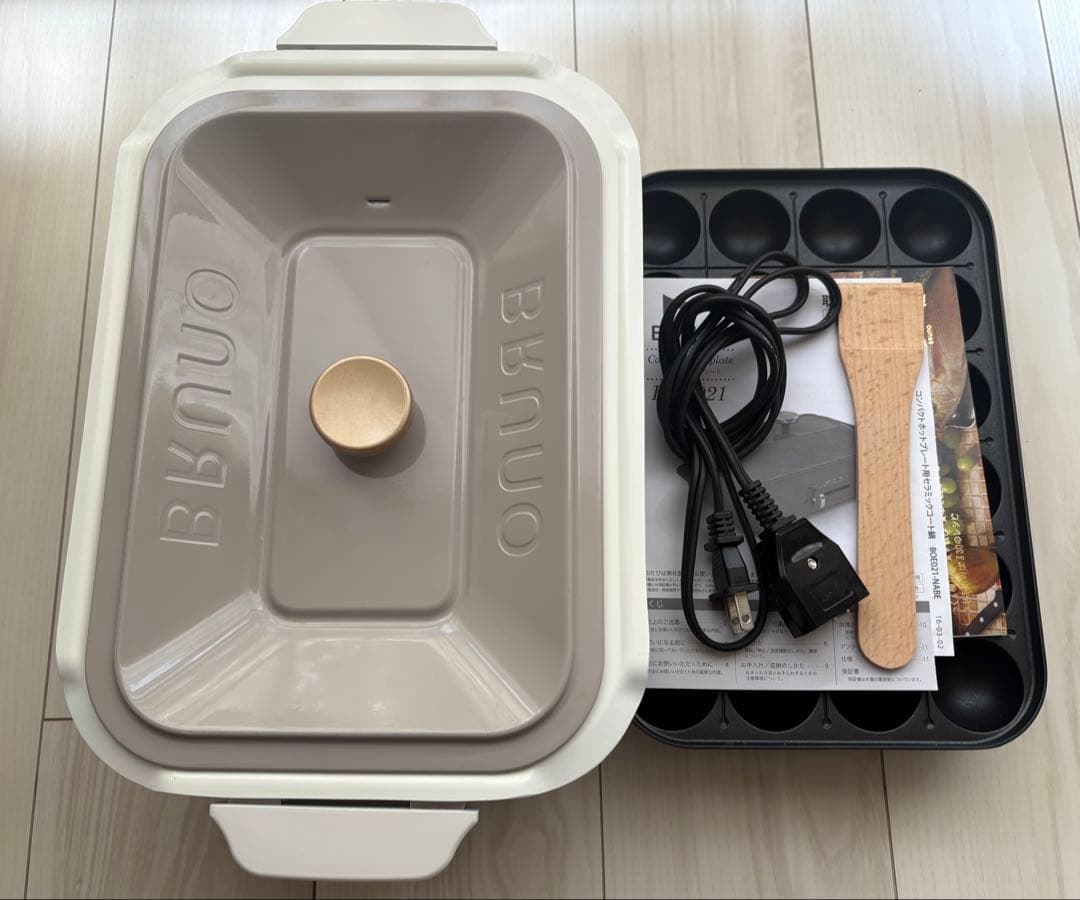 BRUNOコンパクトホットプレート セラミックコート鍋セット