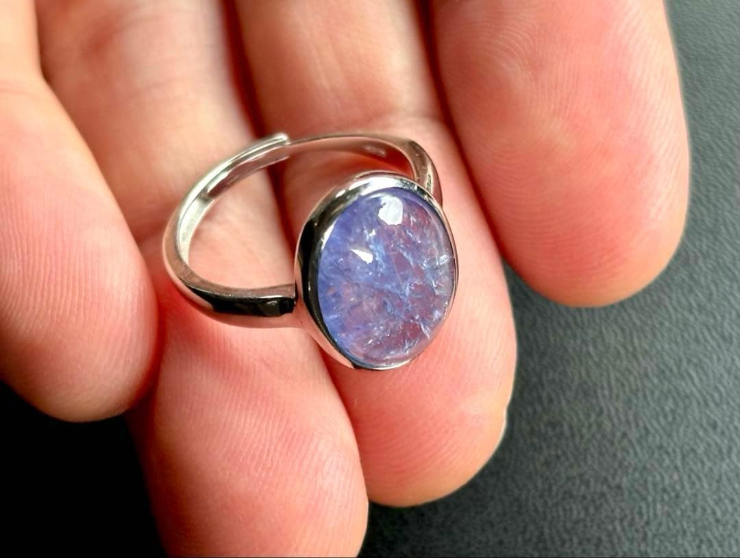 究極品質　霊力纏いし魔法の聖石　幻のロイヤルブルーフラワータンザナイトのリング