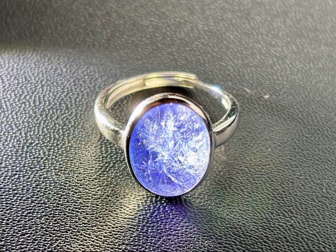 究極品質　霊力纏いし魔法の聖石　幻のロイヤルブルーフラワータンザナイトのリング