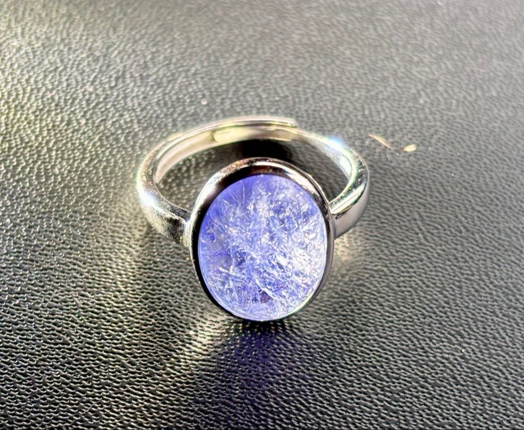 究極品質　霊力纏いし魔法の聖石　幻のロイヤルブルーフラワータンザナイトのリング