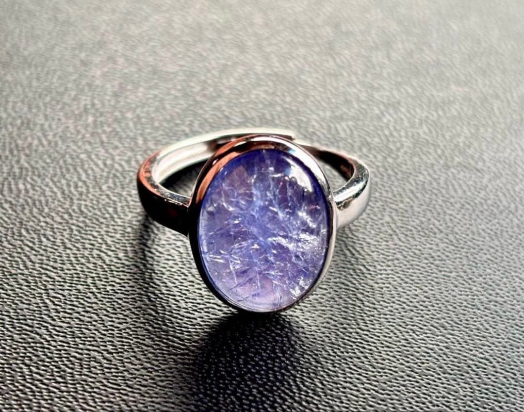 究極品質　霊力纏いし魔法の聖石　幻のロイヤルブルーフラワータンザナイトのリング