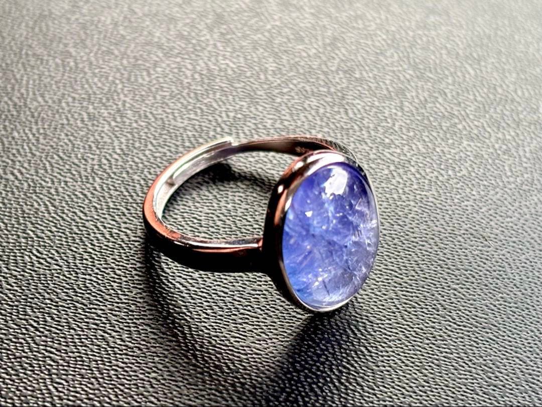 究極品質　霊力纏いし魔法の聖石　幻のロイヤルブルーフラワータンザナイトのリング