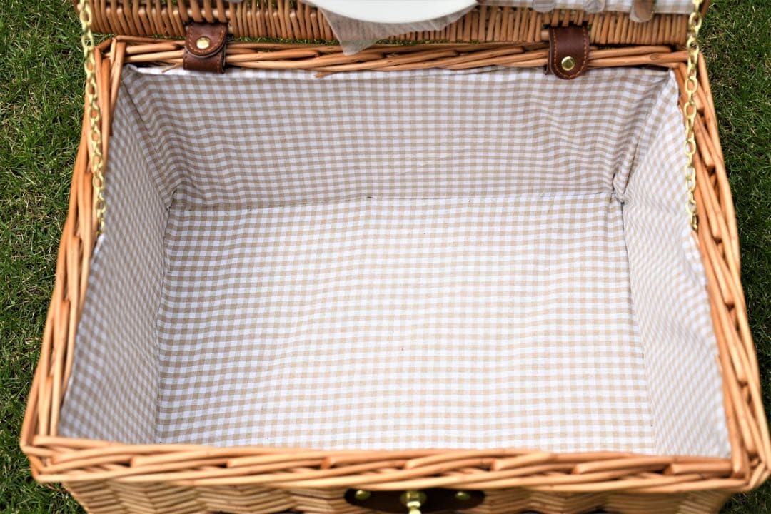 マニー ローズ　ピクニックバスケット 収納バスケット　かごバスケット　柳　新品