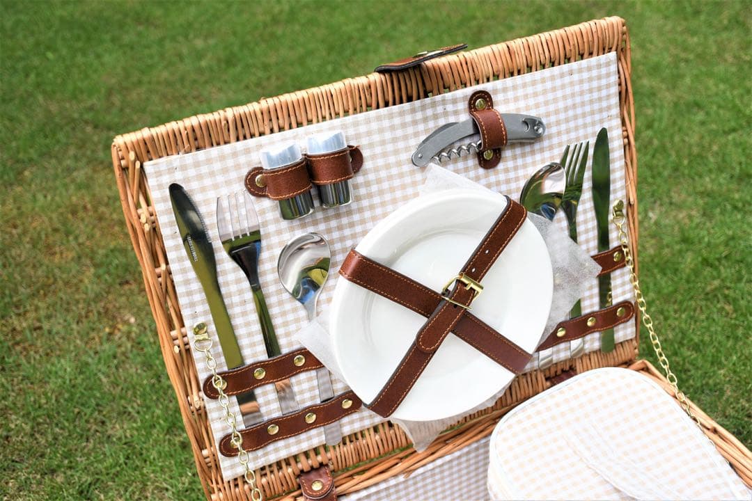 マニー ローズ　ピクニックバスケット 収納バスケット　かごバスケット　柳　新品