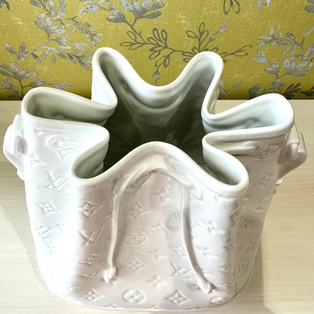 【超美品】ルイ・ヴィトン ヴェース・ポーセリン　花瓶 GI0597