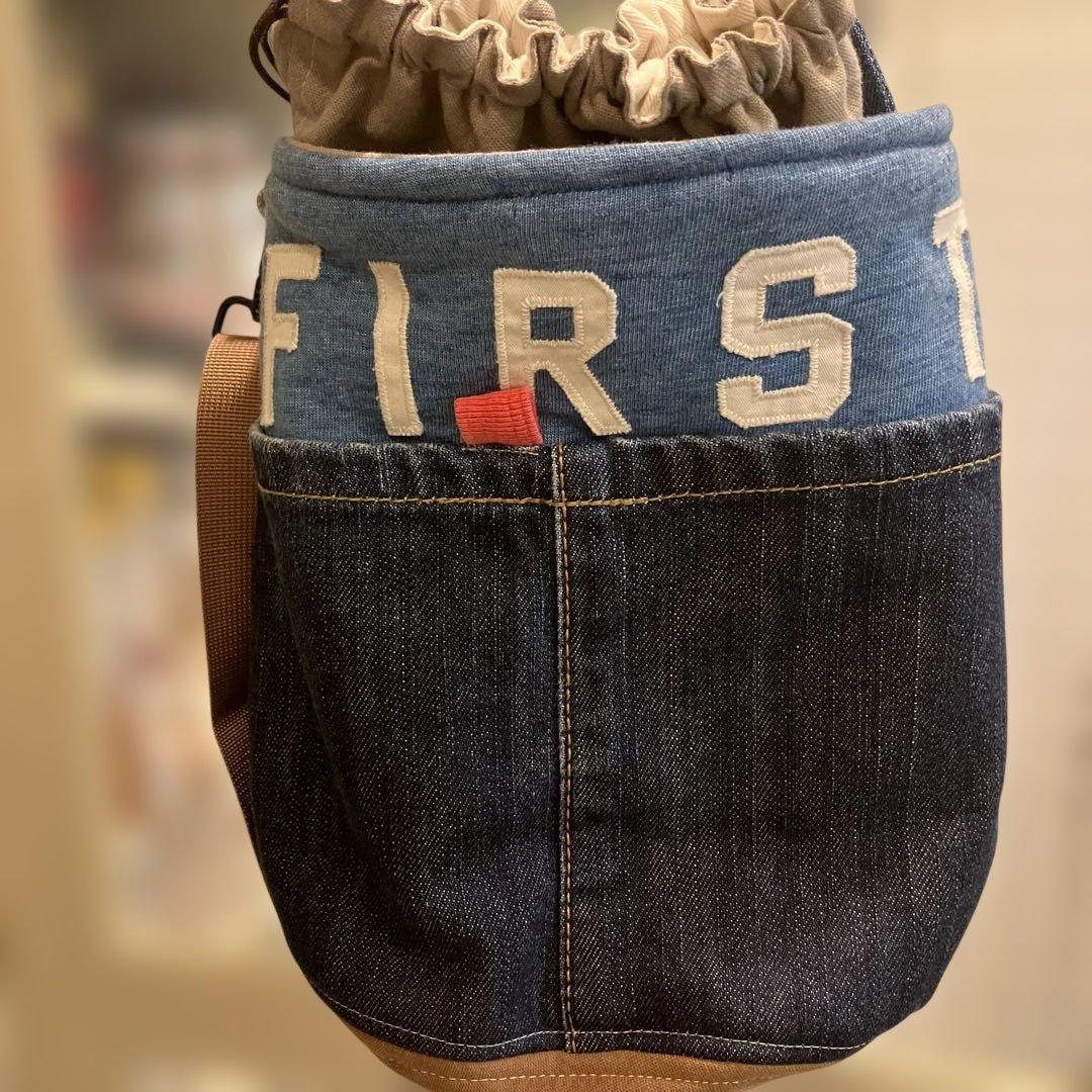 デニムリメイクハンドメイドバッグ