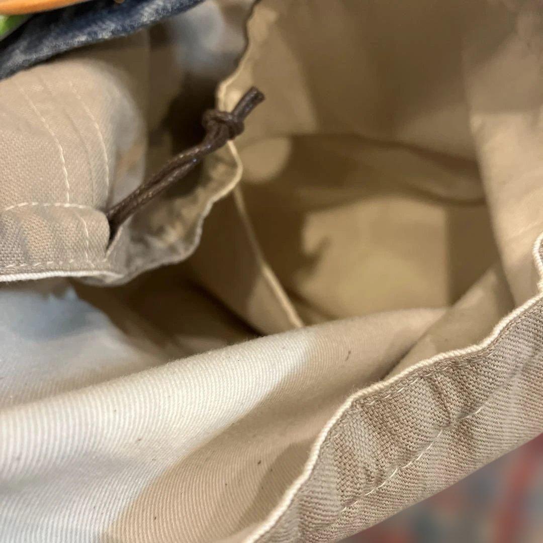 デニムリメイクハンドメイドバッグ