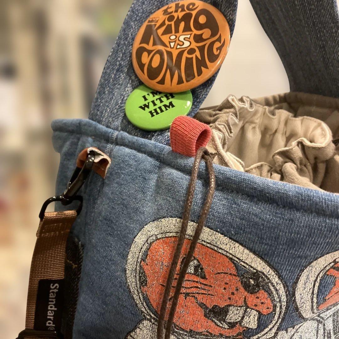 デニムリメイクハンドメイドバッグ