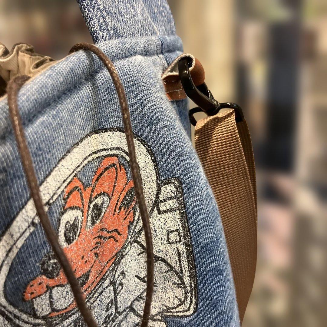 デニムリメイクハンドメイドバッグ