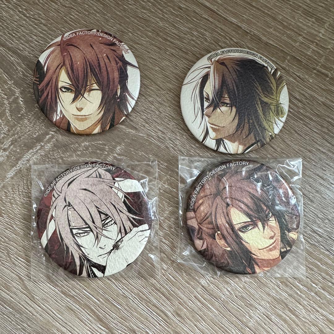 薄桜鬼　沖田総司　カラコレ　缶バッジ　メガネ拭き　セット