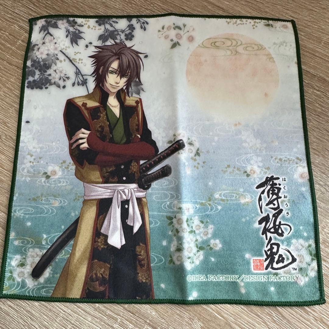 薄桜鬼　沖田総司　カラコレ　缶バッジ　メガネ拭き　セット