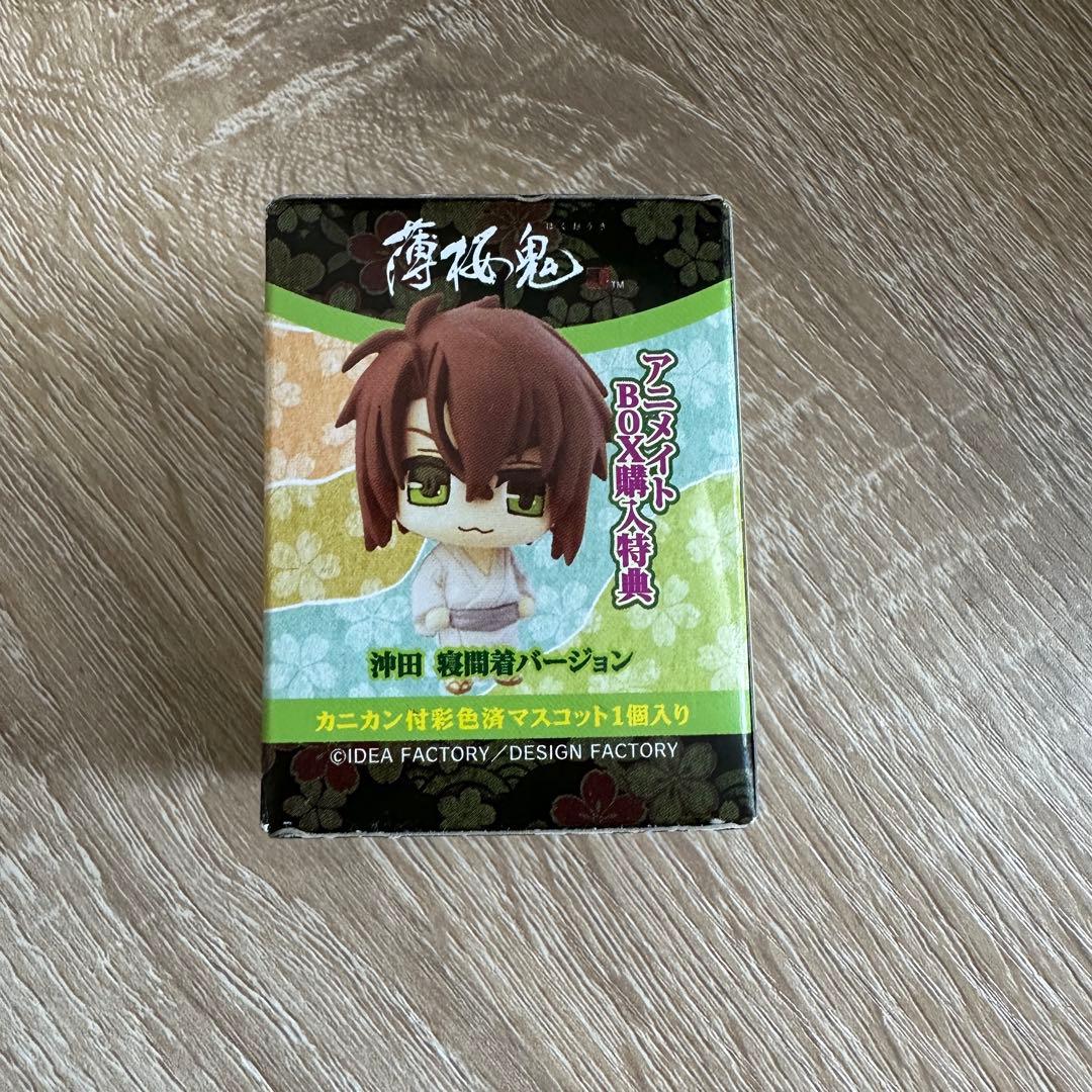 薄桜鬼　沖田総司　カラコレ　缶バッジ　メガネ拭き　セット