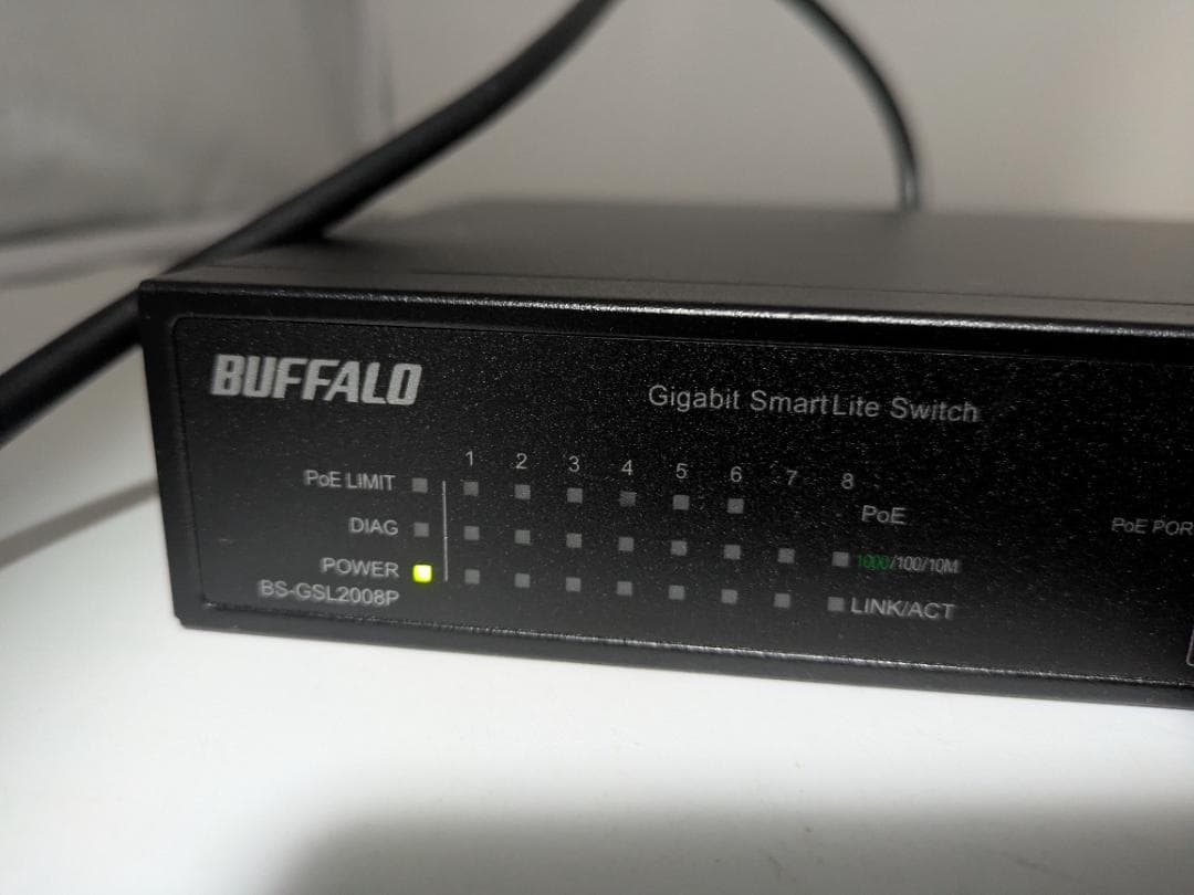BUFFALO ネットワークスイッチ BS-GSL2008P (8036)