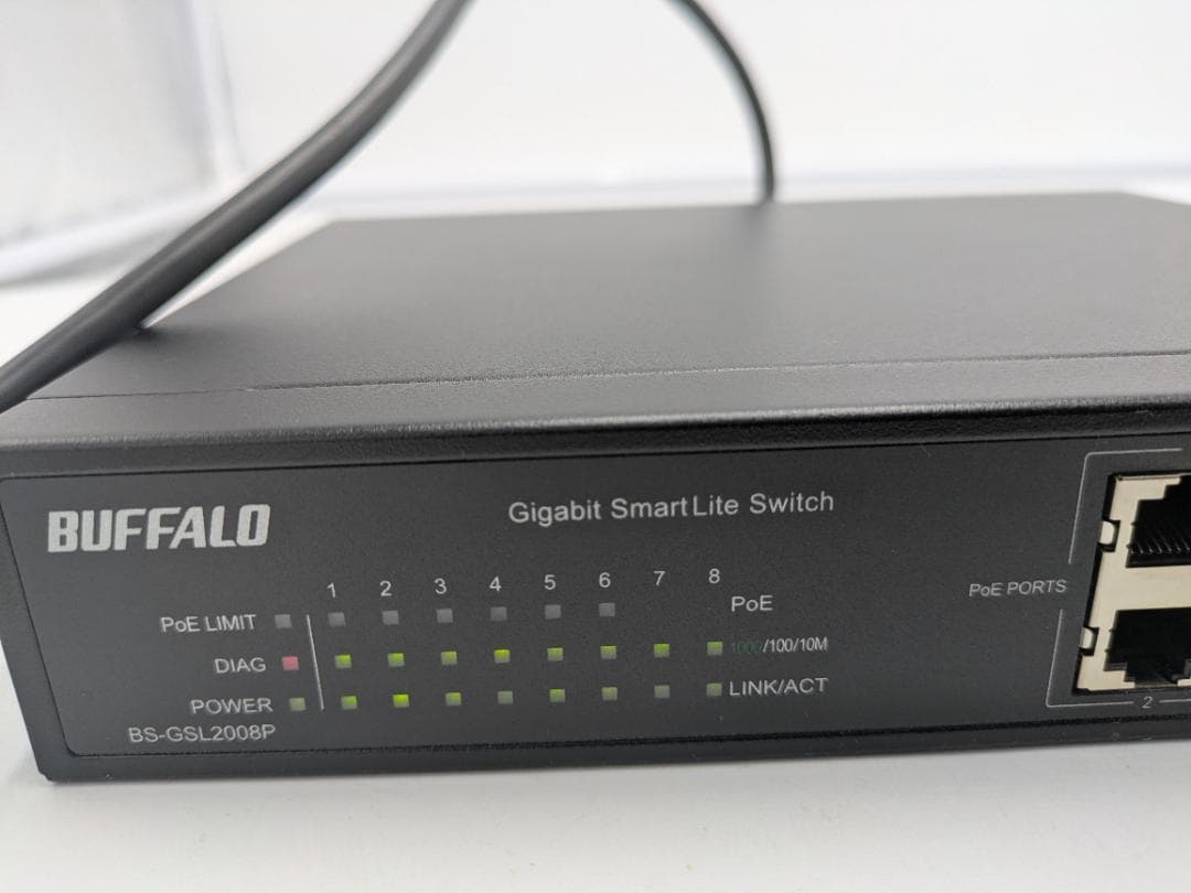 BUFFALO ネットワークスイッチ BS-GSL2008P (8036)