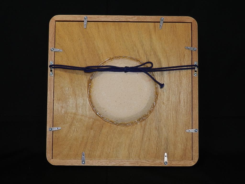 K91 人気作家 舩木研兒 陶板『 猿 』民藝 額装 壁掛 真作保証