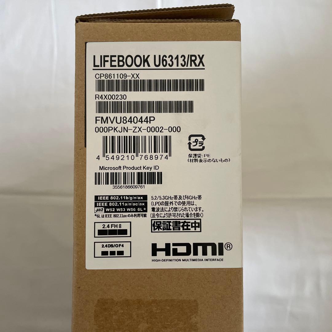 【新品】富士通 LIFEBOOK U6313/RX i5/16GB/SSD256