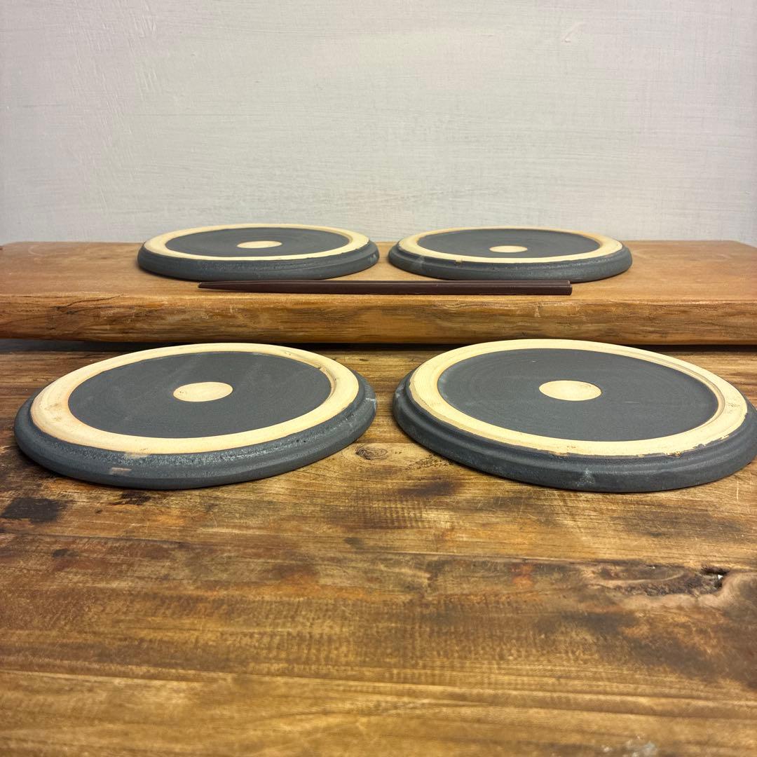 ドクタースランプ新品　陶器　陶芸作家　プレート皿4枚　122