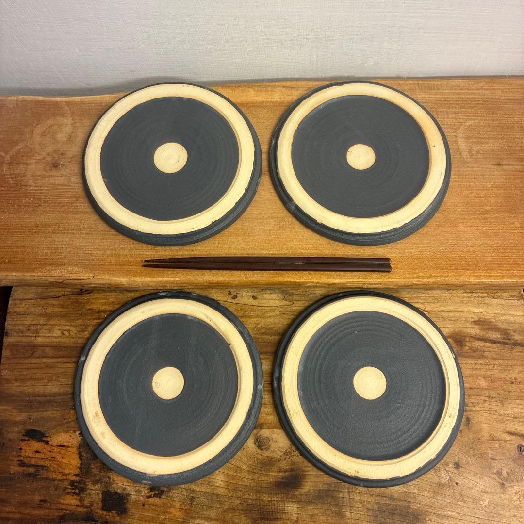 ドクタースランプ新品　陶器　陶芸作家　プレート皿4枚　122