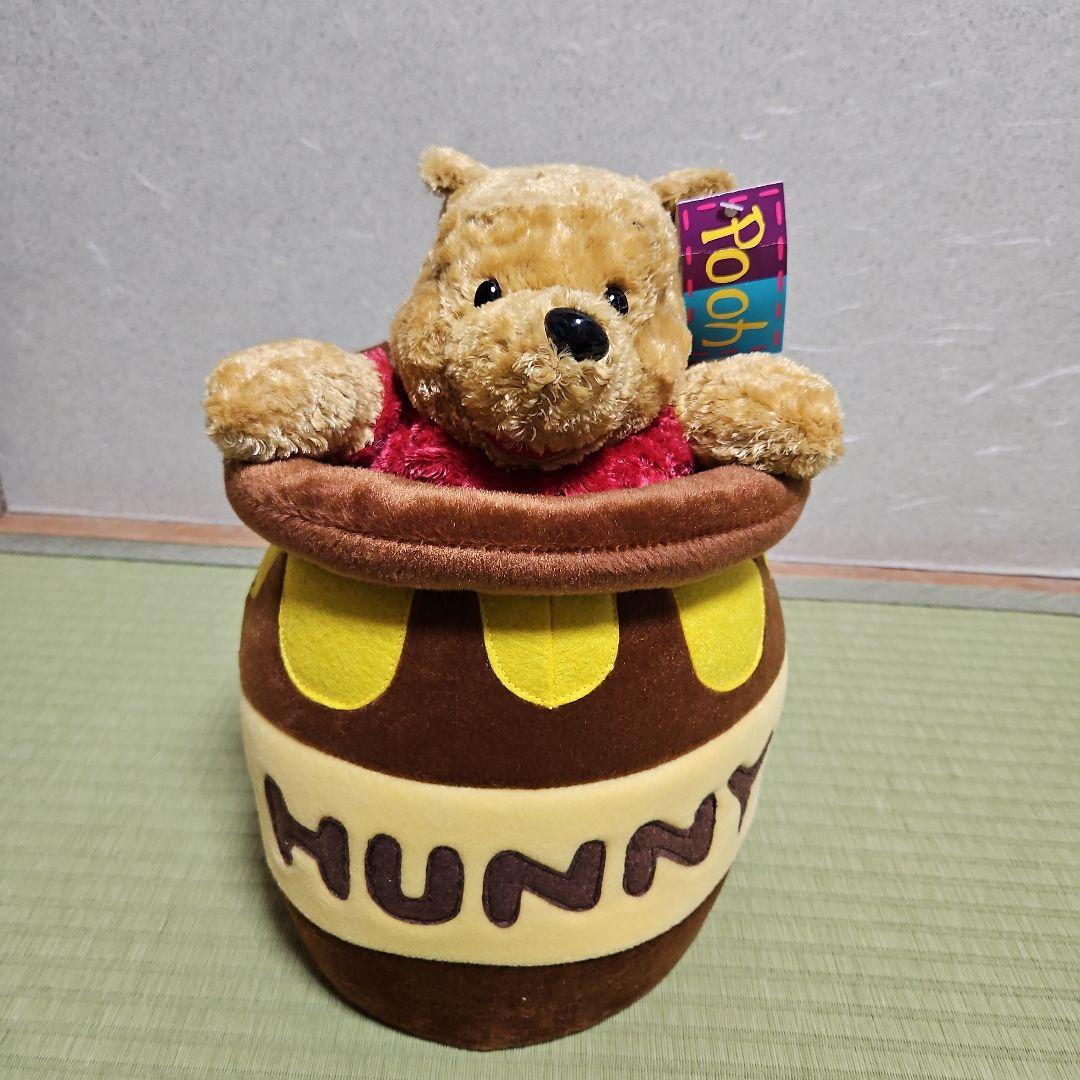 【動作確認済】くまのプーさん ぬいぐるみ オルゴール ハニーポット