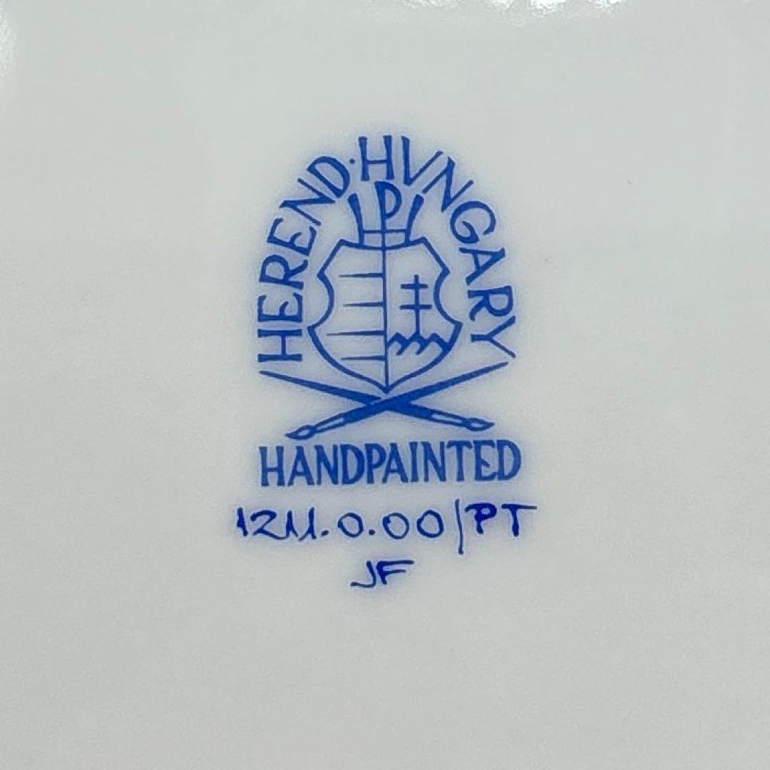 ヘレンド フラワーブーケ オバールプレート 美品 Herend 楕円皿