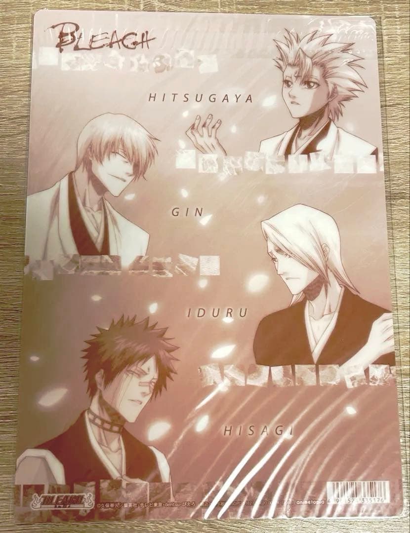 BLEACH 下敷き 日番谷冬獅郎 市丸ギン 吉良イヅル 檜佐木修兵 レア