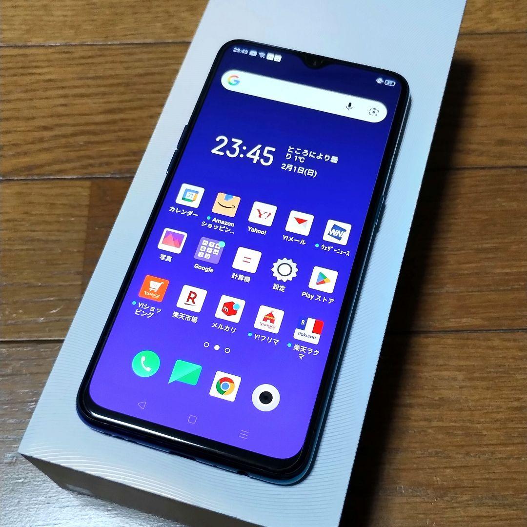 OPPO Reno A 64GB ブルー SIMフリー【動作確認済】