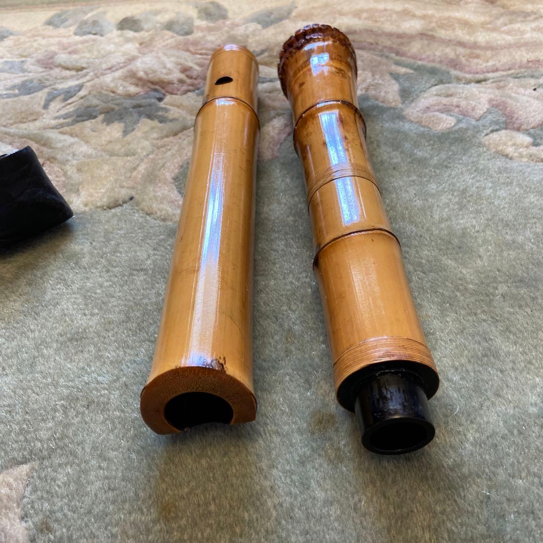 154 尺八　一尺七寸管　雪法ニ印